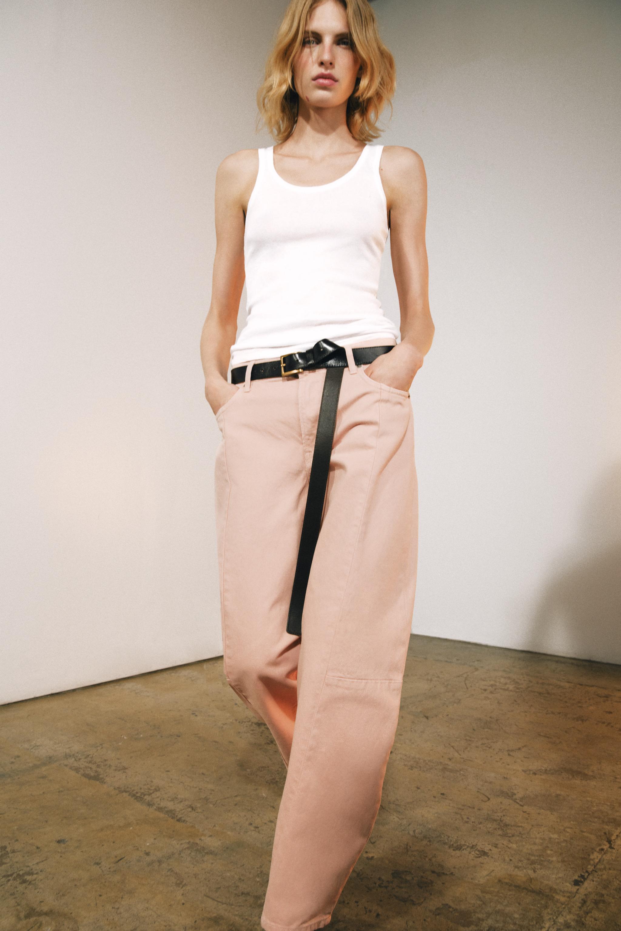 JEAN ZW COLLECTION BARREL PATCHWORK TAILLE MOYENNE